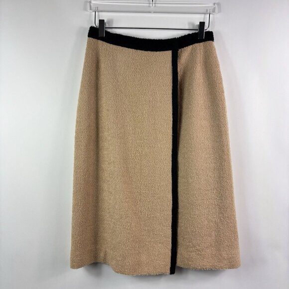 Vintage Isabel Gerhart Skirt 14 pink beige Boucle pin up 50s 60s neutral classic - Picture 4 of 15